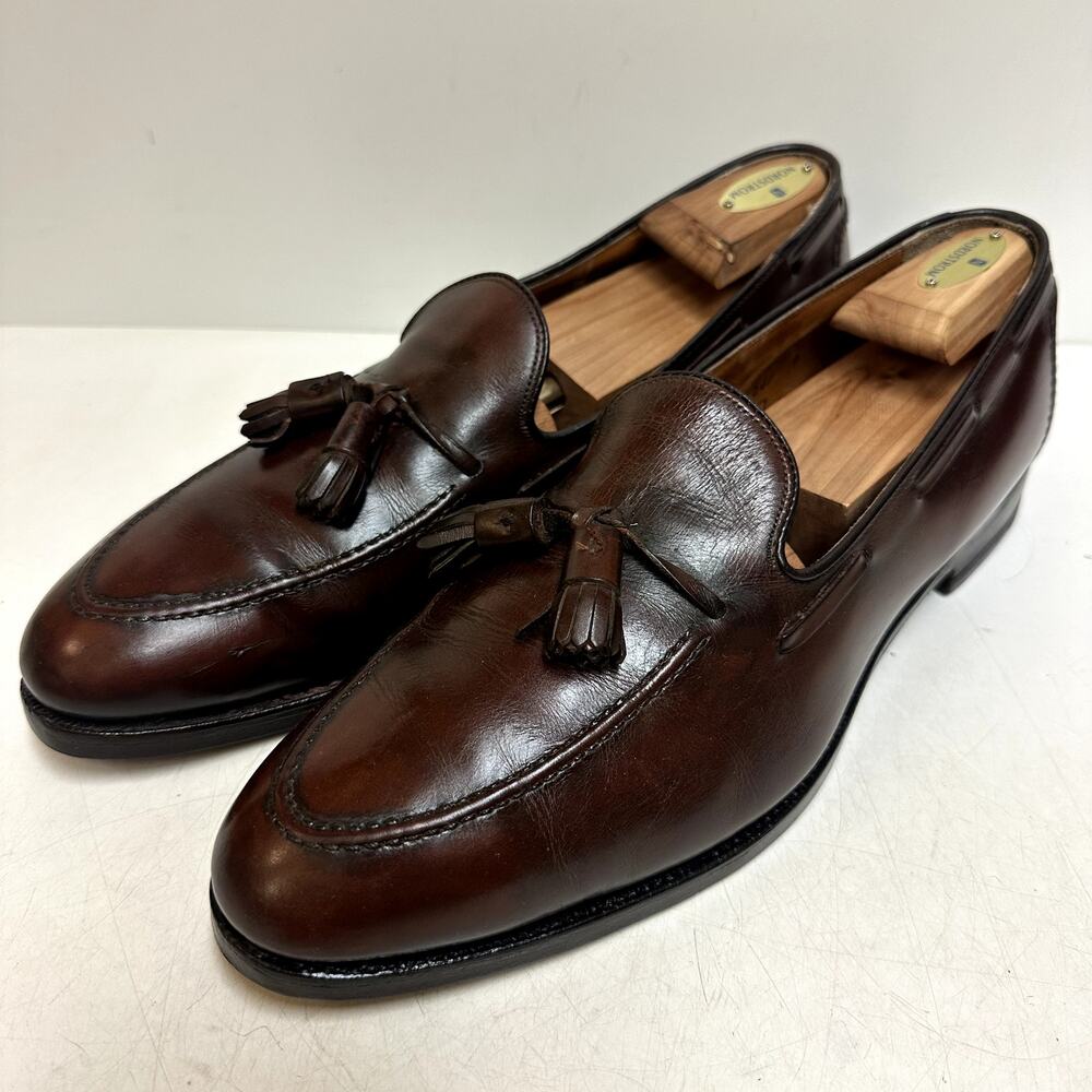 FULLY RESOLED Alden x Brooks Brothers 771 Brown Calfskin Tassel Loafer USA 13 B